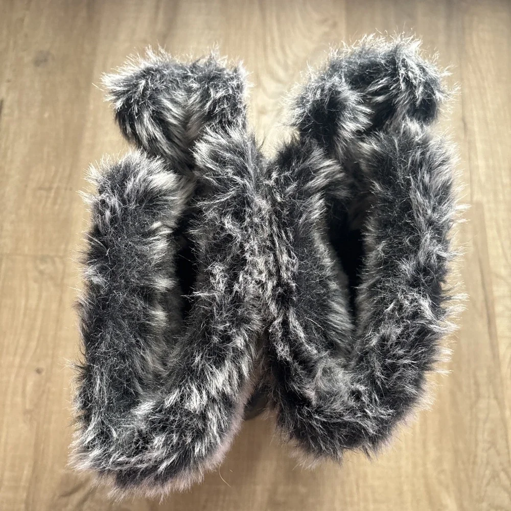Athletech Snow Boots Size 7 Heavy Duty Boots Faux Fur Collar